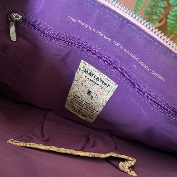 Matt & Nat • 3-pocket Purse / Bag • Blush Pink • Adjustable Strap - Picture 5 of 11